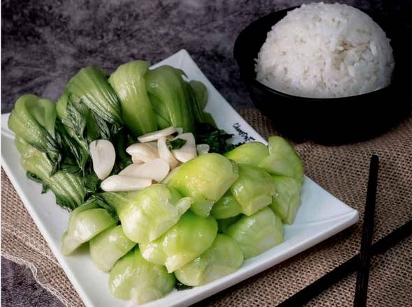 Bok Choy Stir Fried w. Sliced Garlic — Chengdu Famous Food Philadelphia