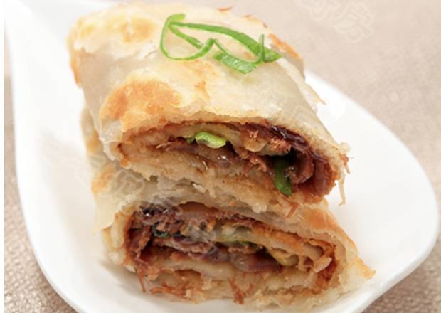 Scallion Pancake Wrap w. Beef Shank — Chengdu Famous Food Philadelphia