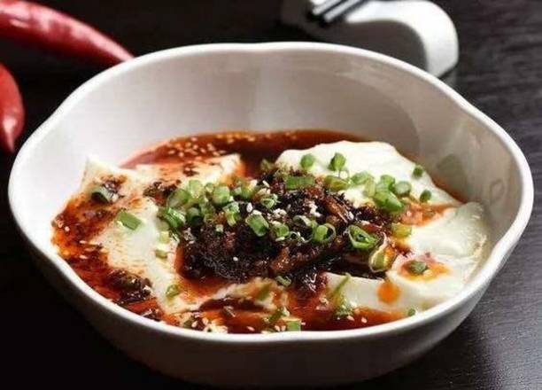 Silken Tofu w. Chili Oil — Chengdu Famous Food Philadelphia