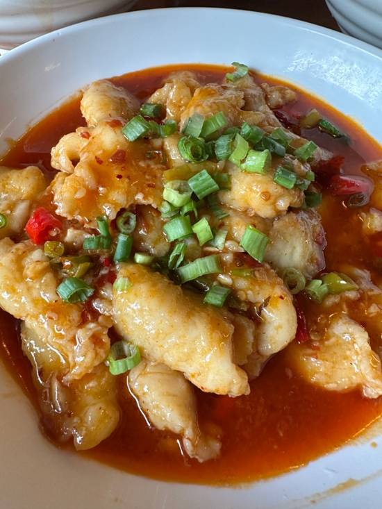 Fish w. Chilli Bean Sauce — Chengdu Famous Food Philadelphia