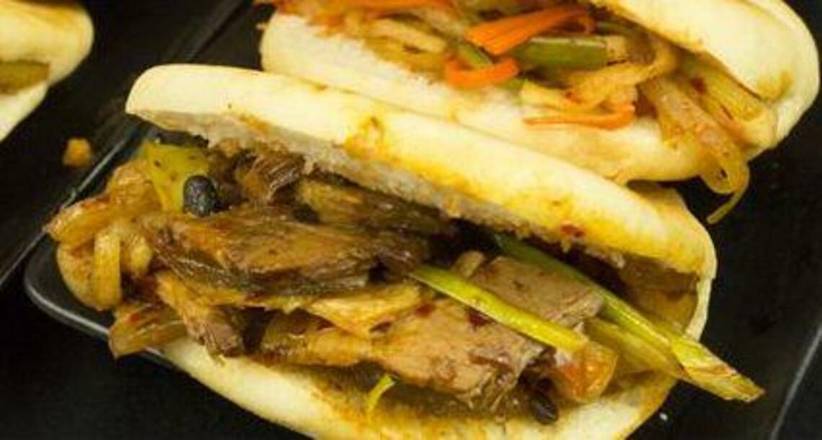 Burger Double Cooked Pork Belly (50-80% fat) — Chengdu Famous Food Philadelphia