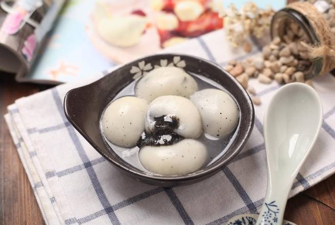 Rice Balls w. Black Sesame Filling (4) — Chengdu Famous Food Philadelphia