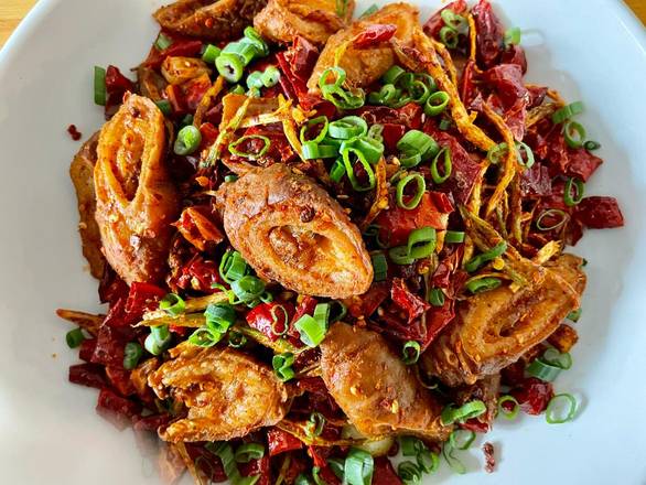 Pork Intestine w. Chili Pepper — Chengdu Famous Food Philadelphia