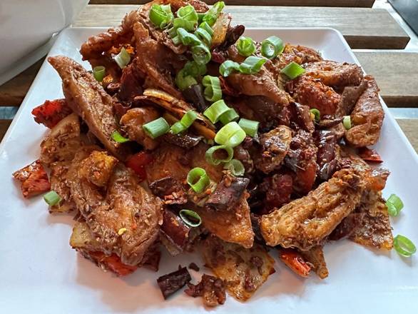 Pork Intestine w. Cumin & Chilies — Chengdu Famous Food Philadelphia