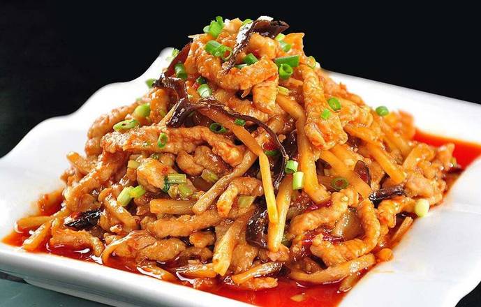 Shredded Pork w. Garlic Sauce — Chengdu Famous Food Philadelphia
