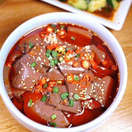 Duck Blood Still Hot Pot — Chengdu Famous Food Philadelphia